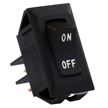 JR PRODUCTS JR Products 12591-5 Labeled On/Off Switches, Pack of 5 - Black 12591-5